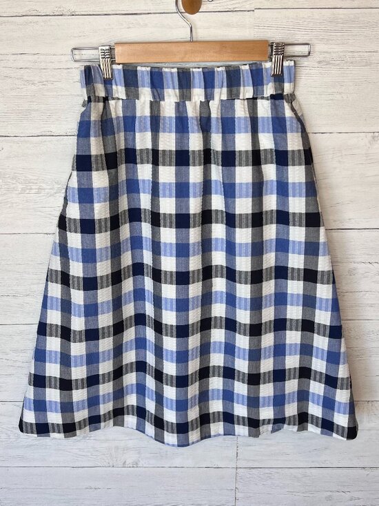 1901 Dresses & Skirts - 1901 Skirt Womens Size XS Blue Plaid A Line Preppy Academia Lined Knee Length